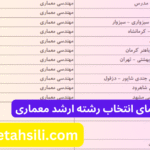 راهنمای انتخاب رشته ارشد معماری