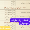دفترچه و راهنمای انتخاب رشته ارشد هنرهای موسیقی
